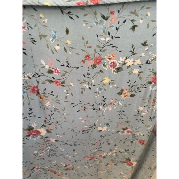 Vtg 90's Weathervane Blue Floral Maxi Dress Cottagecore Ethereal Peasant Fairy - Picture 4 of 9